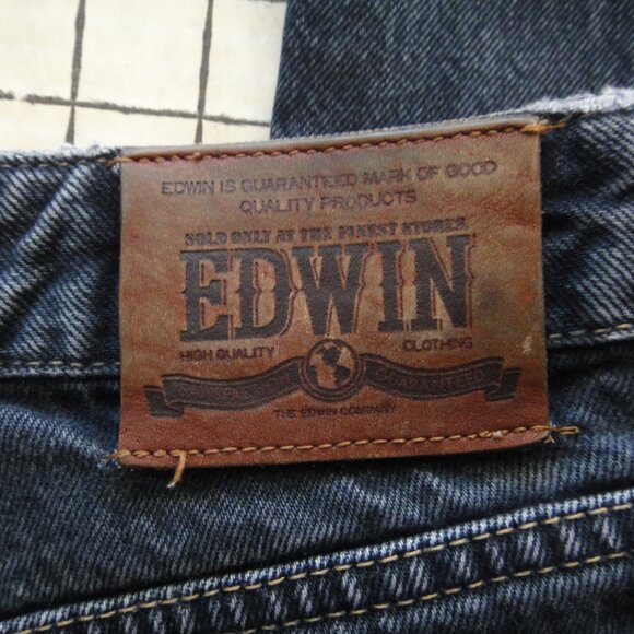 Edwin Jeans Men's Denim Blue Jeans Sz 29 x 30.5 Distressed Wear - Picture 5 of 15
